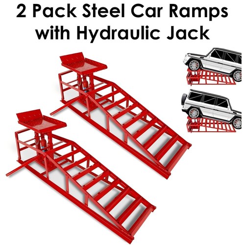 Steel car ramps with - 2,