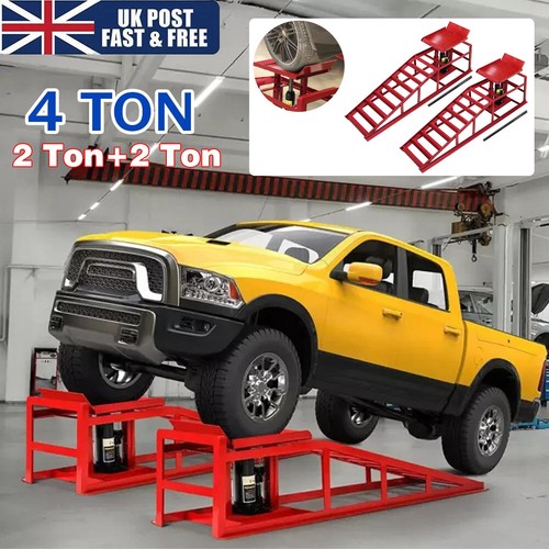 Ton hydraulic car ramps - car,