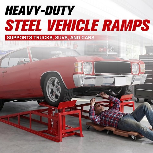 Ton hydraulic car - ramps, 2pc