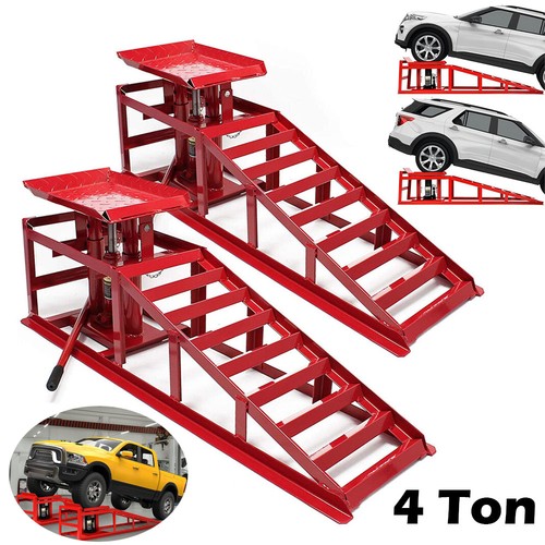 Hydraulic car ramps - hydraulic, heavy