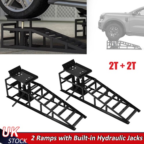 Ton hydraulic car ramps 2pcs - ton,