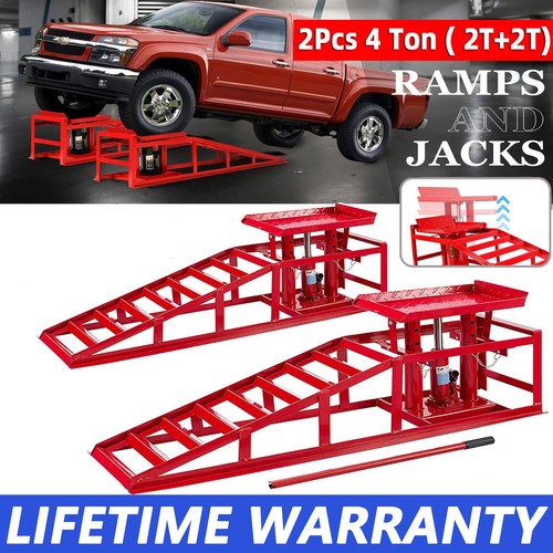 Pair car ramps - ramps, extra