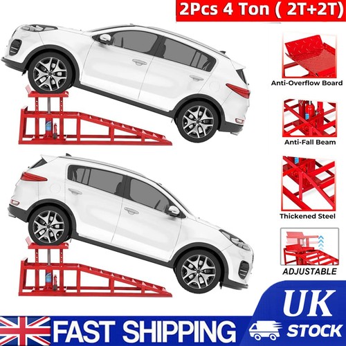 Ton hydraulic car ramps 2pcs - 4,