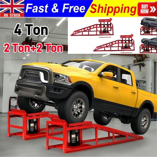 Ton hydraulic car ramps - 4,