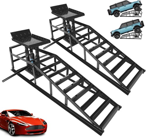 Ton hydraulic car ramps - car, 2pc