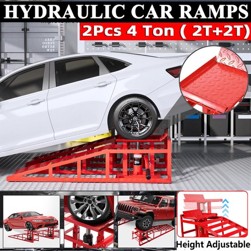 Ton hydraulic car ramps 2pc - car,