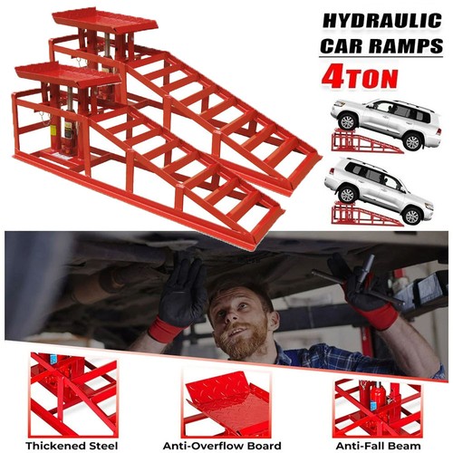 Ton hydraulic car ramps - car, 2pc